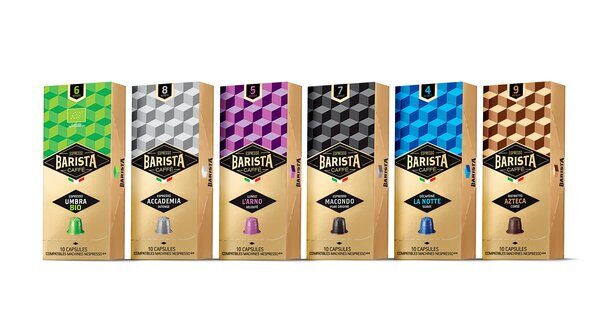 Gamme de capsules café Barista